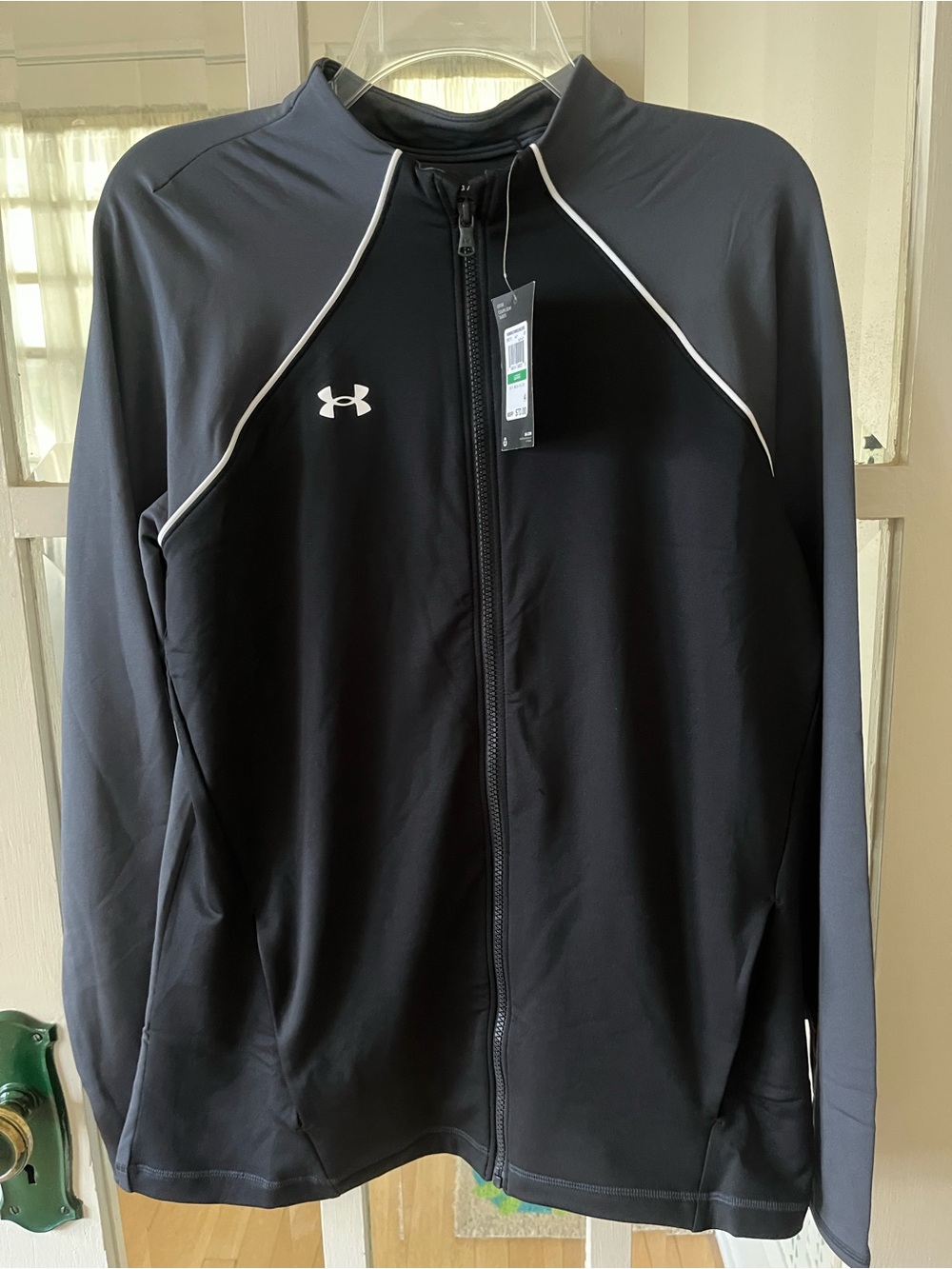 Under Armour Women’s Black and Gray Zip-Up Performance Jacket - Size Large
